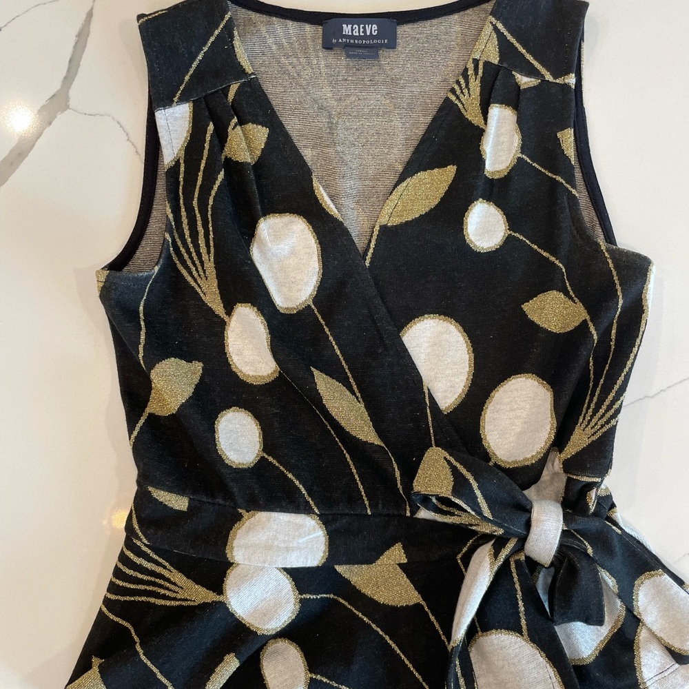 XS Wrap Sleeveless Blouse